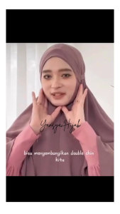 Hijab Instan Bergo Maryam Dagu Crinkle Jumbo Size XXXL / Jilbab Instant Tali Non Pet - Yansya Hijab