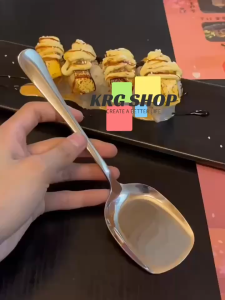 3pcs Serving Spoon Makapal Stainless Steel Serving Spoon Set Kutsara Dinner Soup Ladle Kitchen Utensils Buffet