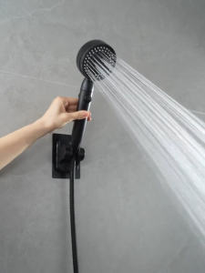 DADIDU - Shower Hitam 5 Mode Set Selang Holder – Shower Genggam Kamar Mandi Shower 5 Mode Paket Komplit Premium Pancuran Portable