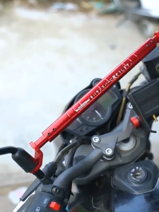 บาร์เสริมมอเตอร์ไซค์ บาร์ยึดหูกระจก บาร์ยาวยึดรูกระจก สามารถปรับระยะได้ตามขนาดรถ ใช้สำหรับเพิ่มเติมหรือเสริม