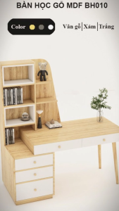 FREESHIP HCM - Bàn Học Bàn Làm Việc Gỗ MDF Chống Ẩm Tatana BH010 – có thiết kế theo yêu cầu