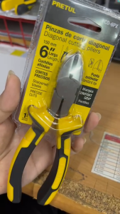 PRETUL คีมปากเฉียง6นิ้ว (PCD-6PX) ด้ามหุ้มPVC แข็งแรงวัสดุคุณภาพดี ทนทาน ใช้งานง่าย ด้ามหุ้มPVC (N) (By.JT)