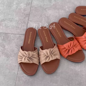 Nicholas Edison Sandal Nisa Sandal Flat Slip on Pita Cantik Terbaru