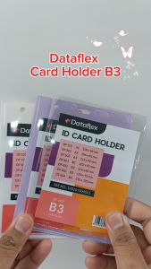 Dataflex Id Card - B3 / Card Holder /  Name Tag Holder Case Plastik Mika VC - 603 Isi 20