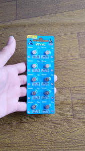 Vinnic L736F Baterai jam tangan Vinnic AG3 L736F LR41 Alkaline 1.5V Original (1pcs)