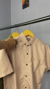 Paket Hemat 2PCS Kemeja Polos Lengan Pendek Katun