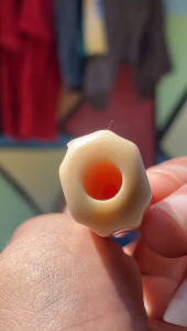 Pipa GG Asli Lokal Model Blimbing 15cm Bening Mulus