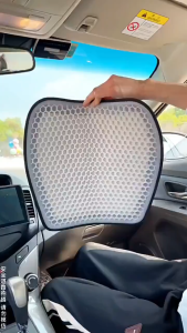 Car Cooling Pad Seat Cushion Auto Cooling Gel Mat Honeycom Gel Seat Pad Egg Sitter Support NonSlip for Car Office Seat