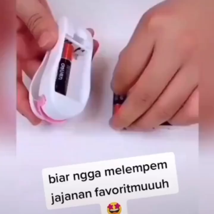 Fast Market -Alat Perekat Plastik Snack Sealing Machine Portable / Perekat Snack Makanan Serbaguna / Mini Hand Sealer / Sealer Plastik