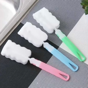 Que rửa cốc bình sữa mút tiện dụng - Que rửa cốc bọt biển