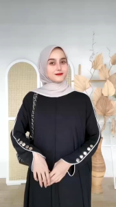Abaya Habibah Dress Inara Crinkle Airflow Premium