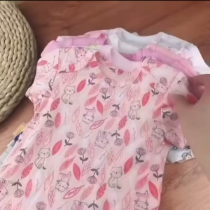 MUM LOVE 5PCS Baby Girls  Newborn  Special Onesies Cotton Infant Bodysuit Jumper Romper