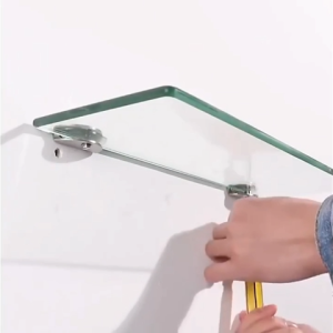 BLINGOO Glass Clips 304 stainless glass clamp helves Support Holder Glass Clips 8mm-12mm hold glass clamp