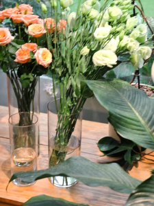 Glass Vase Large Transparent Straight Living Room Floor-to-ceiling Bamboo Hydroponic Flower