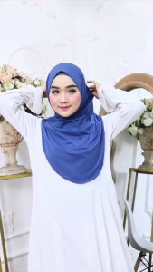 BERGO NON PET SYRIA INSTAN JISO by YULIAN / HIJAB WANITA DEWASA JERSEY TERBARU / JILBAB INSTAN ROSE
