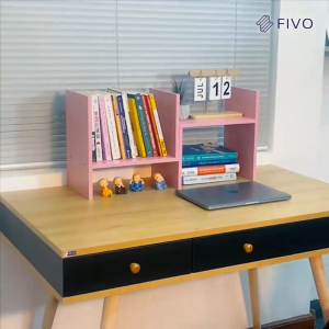 Kệ Sách Gỗ Để Bàn Làm Việc FB24 FIVO Lắp Ráp Đơn Giản Với 8 Kiểu Dáng Điều Chỉnh