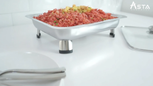 Chafing Dish Prasmanan Stainless Steel Wadah Makanan 34 x 28 cm