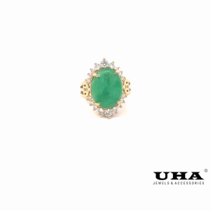 N509 Nhẫn nữ đính đá cẩm thạch sang trọng UHA