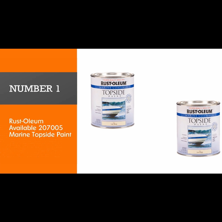 Rust-Oleum Marine Coatings Topside Paint สำหรับเรือ ป้องกันน้ำและ