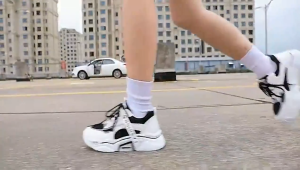 LUCCY Summer New Korean Rubber Shoes for Woman Thin Breathable White Shoes Women Middle heel (3-5cm)(Add one size)#B27