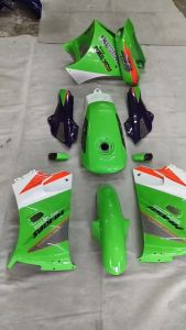 ชุดสีเคอาKR SE97SE98SE92 สีเขียวตองอ่อน ครบทั้งคัน10ชิ้นทั้งคันรวมถัง (ในถังล้างสนิมและเคลือบกันสนิมทุกใบ)