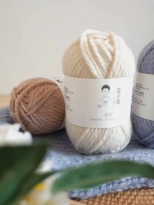 50g/Ball 100% Wool Yarn 5mm 50 Meters for Knitting Sweater Scarf Knitted Crochet Thick Stick Yarn Wool High Quality