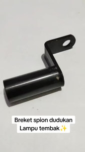 Breket Spion Holder HP Dudukan Lampu Moto Bar Tembak Spion Universa