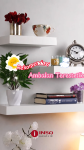 Rak Dinding Ruangan Ambalan Dinding Minimalis 1 Set Isi 2 Ukuran 40/60/80x20 Tebal 4cm