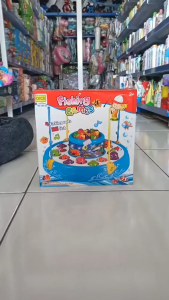 Set Mainan Pancing Anak 4 Pancing + 26 Ikan FISHING GAME 8002 Pancing Magnet Anak Efek 3D Musik