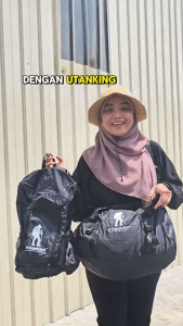 UtanKing™ Foldable Backpack Outdoor Travel Bag Drawstring Bag Beg Hiking Camping Bag Pack Beg Galas