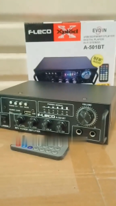 Amplifier Power 600 Watt Full Bass Fleco A-501BT Audio Penguat Suara Full Bass & Treble | Ampli ORIGINAL FLECO A-501BT Power Amplifier Bluetooth Karaoke + Mp3 player + FM Radio | TASMAN COLLECTION