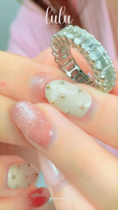 Lulu Moissanite Jewelry - Perhiasan Wanita Cincin Listring Berlian Moissanite Lapis Emas 18K - Celine Emerald Shaped Moissanite Listring Ring 12 CT Sertifikat GRA