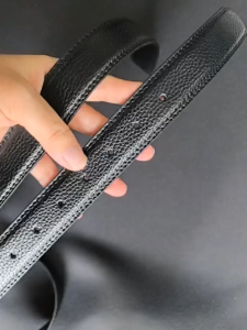 3.0/3.5cm ผู้ชาย เข็มขัดแบบไม่มีสายคาดสำหรับผู้ชายซม. เข็มขัดหนังแท้ขนาดซม. ไม่มีหัวเข็มขัดหนังแท้แบบมีสายรัดตัวเดียวเจาะรู