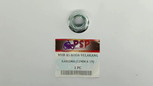 MUR AS RODA BELAKANG 12mm KUNCI 19 - MOR KANCING TROMOL BELAKANG / SUPRA X 125 (Harga Per 1 biji)