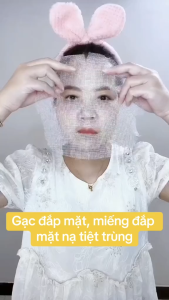 Gạc 100% Cotton | Set 100 Miếng Gạc Đắp Mặt Nạ | Gạc Đắp Mặt Nạ Bột Trong Spa Thẩm Mỹ Viện