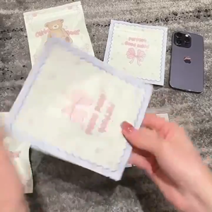 LD-C1151 Plastik Ziplock Cute Bear Tempat Penyimpanan Aksesoris Serbaguna / Plastik Souvenir Klip