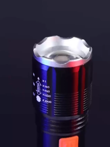 Senter MS 1236 LED Laser Telescopic Zoom Rechargeable 4 Mode cahaya Super terang Mitsuyama - SC