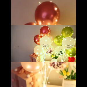 12pcs Balloons Set With LED Light Birthday Backdrop For Various Balloons Tree Birthday Party decor table Wedding Supplie