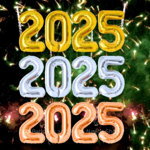 2025 SET FOIL BALLOONS 32" INCHES SIZE
