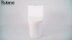 [Rubine PN-105]  Rimless One Piece Toilet Bowl Soft Closing Seat Funnel 3.0 Toilet Bowl