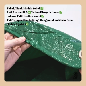 TERPAL PLASTIK A5 UK 3X5 4X4 / TERPAL PLASTIK / TERPAL A5