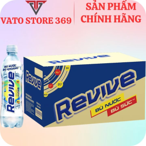 Nước uống điện giải có ga REVIVE trắng có đường chai 500ml