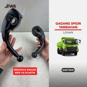 Jiwa Auto - Gagang Spion Tambahan LOHAN FUSO GIGA Mobil Truk Model Bengkok