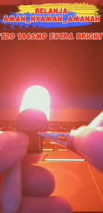 Lampu Rem Mobil Sepasang LED T20 7443 144.Smd Strobo Kedip Normal Lampu mobil Super Terang