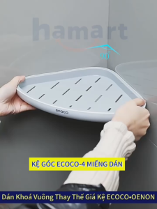 20 Mẫu Miếng Dán Móc Vuông Thay Thế Treo Giá Kệ Góc Tường Ecoco Hộp Nhả Kem Đánh Răng Oenon Siêu Dính