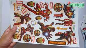 [HCM]Bộ Sticker IronMan Miếng dán được cắt sẳn có màng bảo vệ chống nước chống trầy. Dùng dán trang trí lên điện thoại nón bảo hiểm xe hơi laptop