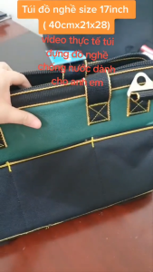 Túi Đựng Đồ Nghề Đế Nhựa Chịu Lực Chống Thấm Giỏ Xách Dụng Cụ Đế Nhựa Cứng