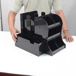 Rak Cup Holder & Condiment Akrilik Slim Series Double Extension