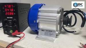 มอเตอร์บัสเลส รอบเร็ว ติดมู่เล่ ร่องA 2 นิ้ว 500W 48V (เฉพาะมอเตอร์ติดมู่เล่) ระบบไฟโวล่าเซลล์ สำหรับปั้มชักรอกไฟฟ้า