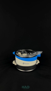 Panci Listrik 450W dengan Pengukus / Panci Elektrik Serbaguna Diameter 18cm Motif Bebek Lucu